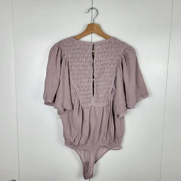 SOLD | NWT Free People Perfect Catch Bodysuit Silverberry | XS - Picture 8 of 10